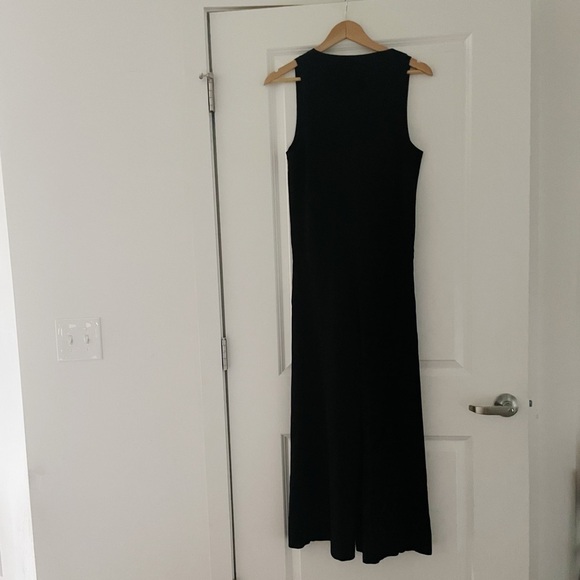 Theory Wrap Bodysuit Lustrate Wide Leg V-Neck Minimalist Neutral - Picture 7 of 8